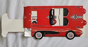 Papel para carne y agitar plegable rojo 58 Chevy Corvette 2009 sin construir con pegatinas - Imagen 1 de 5
