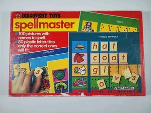 1980 Discovery Toys Spellmaster Game With Plastic Tiles Spear's Games - Imagen 1 de 8