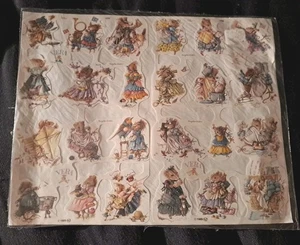 Hoja de chatarra contemporánea Marjolein Bastin Vera The Mouse de colección 1989 álbum de recortes  - Imagen 1 de 2