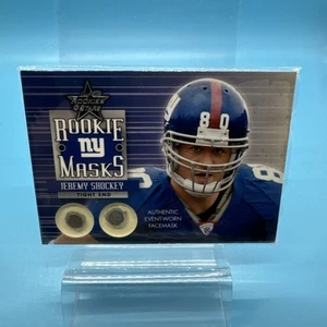 2002 Leaf Rookies & Stars Rookie Masks Silver Jeremy Shockey 95/250 - Picture 1 of 22