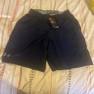 Under Armour Shorts Mens Size Large Black Dri Fit Short Length Stretch RRP$49.99 - Picture 1 of 5