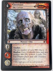 LORD OF THE RINGS TCG HELM'S DEEP RARE CARD 5R100 GRISHNAKH lp - Picture 1 of 1