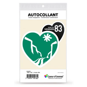 Sticker autocollant Coeur J'aime le Parc du Verdon 83 - Picture 1 of 6
