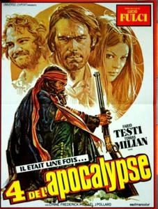 Fabio Testi LOS CUATRO DEL APOCALIPSIS Lucio Fulci 1975 PÓSTER FRANCÉS 16x21 - Imagen 1 de 1