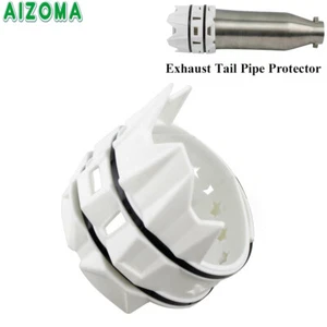 Dirt Pit Bike Motocross Exhaust End Pipe Protection Shield Guard Cover Universal - Picture 1 of 8