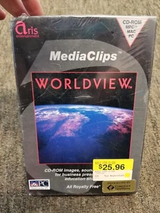 1991 Vintage FACTORY SEALED MediaClips Worldview CD-ROM - Picture 1 of 4