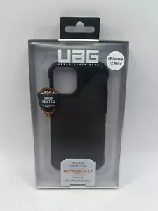 Urban Armor Gear (UAG) iPhone 12 Mini Pro Max Case Metropolis Black Cover - Picture 1 of 7