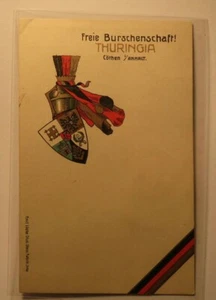 Freie Burschenschaft Turingia Cöthen / Köthen - stemma / cartolina - Studentika - Foto 1 di 1