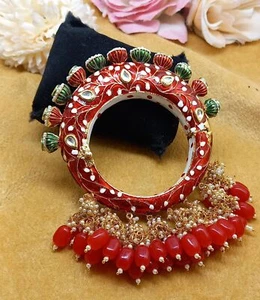 Bollywood Pakistanische Indisch Gold Ton 1 PC Braut Armreif Armband Kada Schmuck - Bild 1 von 4