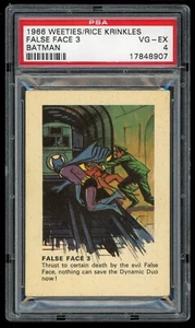 1966 NPPI Batman Weeties / Rice Krinkles False Face 3 PSA 4 - Picture 1 of 2