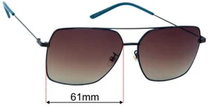 Lentes de repuesto para gafas de sol SFx para Gucci GG1053SK - 61 mm de ancho - Imagen 1 de 7