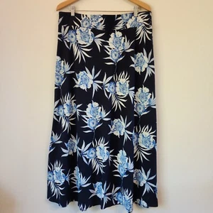 Maxi Falda Jersey Talbots Talbot Botánica 18 Pullon Informal Costal Cottage Core - Imagen 1 de 13