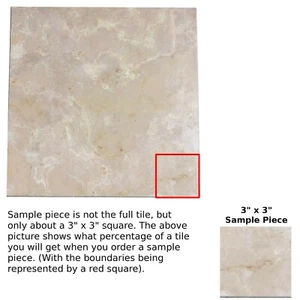 Tile Desert Sands Marble Remodel Stone Floor About 3x3 SAMPLE PIECE T-60 - Picture 1 of 6