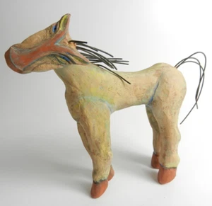 BlueFire Art Studio Pottery MacMahon Rainbow Spirit Horse Pony - Picture 1 of 11