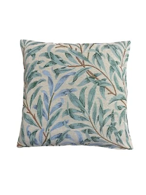 William Morris - Willow Bough Seaspray Tapestry Zipped Cushion/Scatter Cover - Image 1 of 3
