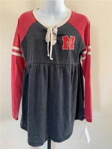 New Nebraska Cornhuskers Womens Size M Touch by Alyssa Milano Materinity Shirt - Picture 1 of 4