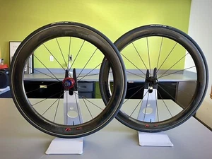 Zipp 303 404 Firecrest Carbon Tubular Wheelset Tune Hubs Shimano/SRAM 11 Speed - Picture 1 of 11