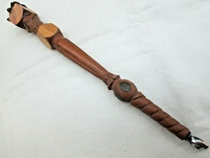 Holz Tora Yad Zeiger Blumenstrauß geschnitzt von Y. Brauda - Bild 1 von 5