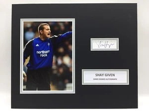 RARE Shay Given Newcastle United Signed Photo Display + COA AUTOGRAPH NUFC ROI - Picture 1 of 3