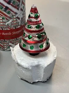 Christmas Tree Wine Stopper. A Helen James Collection Candy Cane Favorite Stoppe - Picture 1 of 10