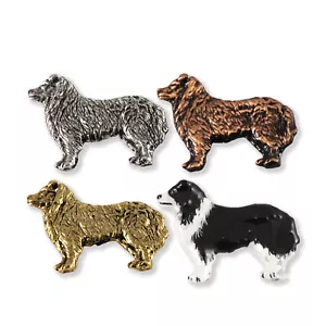 Pin o imán de solapa de cuerpo completo Border Collie para perro, D330F hecho en EE. UU. - Imagen 1 de 33
