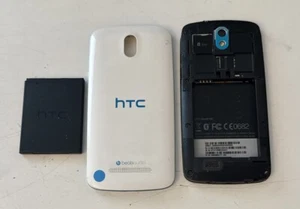 HTC Desire 500 Blau Weiß Teilespender Display defekt Deckel Platine Kamera Accu - Bild 1 von 2