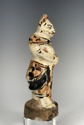 Thai Thailand Sawankhalok kiln Glazed Pottery Standing Deity ca. 15th century - Image 1 of 4