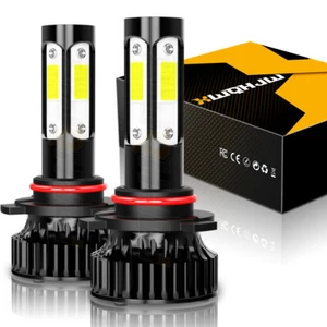 For Dodge Charger 2016-2019 -2PC 6000K White 9005 LED Headlight Bulbs Hi/Lo Beam - Foto 1 di 12