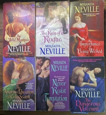 Miranda Neville Lot of 6 Books Historical Romances Avon Regency PBs Seduction Foto 1 de 4