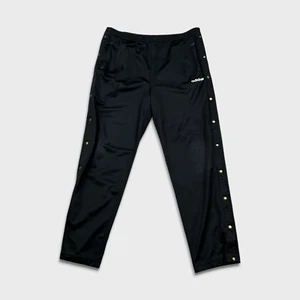 Pantalones deportivos Adidas vintage para hombre XL negros rasgados gimnasio atlético años 90 jogger - Imagen 1 de 9