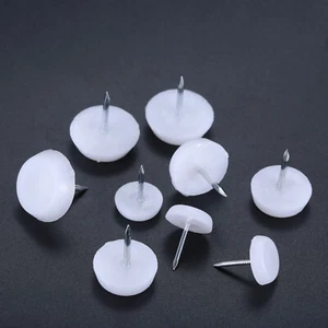 50pcs Furniture Legs Feet Glide Nail Bed Chair Table Floor Glide Pad Protector - Picture 1 of 11