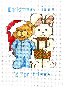 New ListingGraphworks Mini Motif Vtg 1987 Counted Cross Stitch Kit Christmas Gift Stitchery