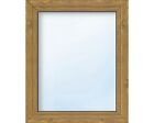 Kunststofffenster ARON Basic weiß/golden oak 650x750 mm DIN Links