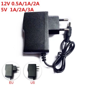 AC DC Power Adapter Supply Charger 5V 12V 0.5A 1A 2A 3A For LED Strip light CCTV - Picture 1 of 12
