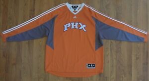 Adidas NBA Authentics Suns Team Issued Pullover Warmup Shooting Shirt-2XL-NWOT