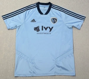 Adidas MLS Sporting KC Kansas City #27 Blue Ivy Home Soccer Jersey Size L - Picture 1 of 6