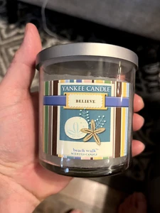 Yankee Candle BEACH WALK Tumbler Jar Blue 7oz - Picture 1 of 5