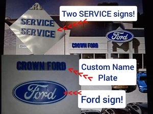 O scale 1:48 Ford Dealership sign,  with any custom Dealership Name. 3D Printed - Picture 1 of 12