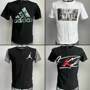 Shirt Lot Of 4 Boys Sz Youth Small Preowned Cotton Tee Shirts READ Nike Adidas - Picture 1 of 9