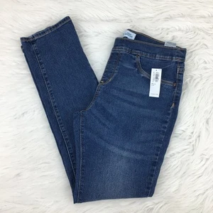 Old Navy  XL (14) Plus Skinny Pull on Medium Wash Jeans New - Picture 1 of 11