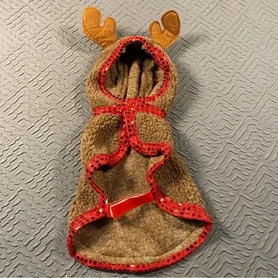 Adorable Reindeer Dog Costume Size Small-Medium - Image 1 of 4