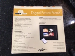 Digital Decor Digit 8" Photo Frame Black Frame DPF8512 NEW in BOX 512MB Memory - Picture 1 of 5