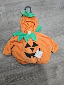 Adorable Pumpkin Costume 06-12 Month- Target Bundled With Black Cat Hat - Picture 1 of 7
