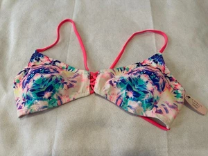 Top de bikini Victoria's Secret Pineapple Jungle con tiras para mujer L nuevo con etiquetas - Imagen 1 de 7