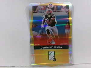 D'onta Foreman #62 Browns 2025 Uno Elite NFL YELLOW Foil - Bild 1 von 2