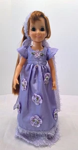 VINTAGE 1971 IDEAL MOVIN' GROOVIN' GROOW HAIR CRISSY DOLL Purple Custom Dress - Bild 1 von 10