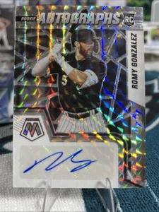 2022 Panini Mosaic ROMY GONZALEZ RC Auto Mosaic Prizm #RAM-RG BOSTON RED SOX - Picture 1 of 2