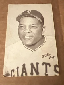 1962 Mostre Baseball Card Stat Back Cartolina HOF Willie Mays - Foto 1 di 7