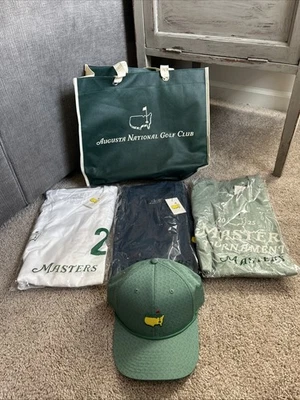 Camisetas grandes Masters 2025, sombrero y bolsa Augusta National Golf Club. Caddie Foto 1 de 4