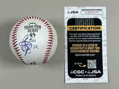 RARE Todd Frazier Signed 2015 Home Run Derby Baseball JSA COA HR Champion Reds - Image 1 of 4